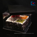 Cuadrado personalizado logo art paper food cake packaing caja de papel